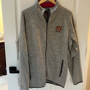 University of Maryland Heather Gray Full-Zip Jacket